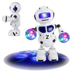 Nhạc Đi Bộ Robot nhảy múa Đồ Chơi Đèn Nhấp Nháy & Âm Nhạc Trẻ Em Đồ chơi robot Thông Minh Tương Tác Điện Tử Trẻ Em Robot Đồ Chơi Cho Trẻ Em