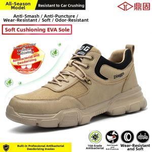 DINGGU | Anti-crush Anti-puncture Breathable Mens Safety Shoes