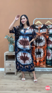 DASTER JUMBO LD 140 CM BIGSIZE MOTIF FALISYA DRESS BUSUI TERBARU KEKINIAN PIYAMA LONGGAR