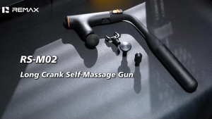 Remax RS-M02 Extended Crank Self Use 3 in 1 Multi-Function Massage Gun