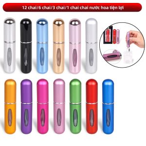 Chai Nước Hoa Đáy Nhôm 5ML Chai Nước Hoa Có Thể Tái Chế Hộp Đựng Nước Hoa Có Thể Nạp Lại Tiện Lợi Với Nhiều Kích Cỡ Gói