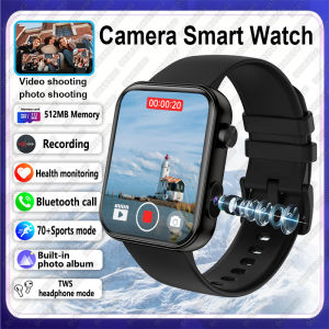 2025 New Camera Smart Watch Men Women Photos Record Video Health Monitor Sports Fitness Waterproof BT Call Recording Smart Watch