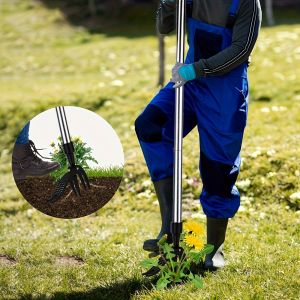 1pcs Manual Weeding Tool Vertical 4-pjaw Weeder Courtyard Garden Tool Easy To Remove Weeds Without Bending Or Kneeling Down