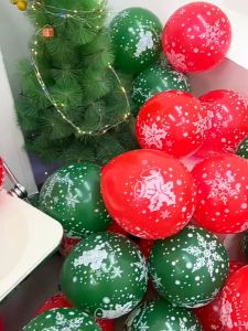 Bong Bóng Bay NOEL Bằng Cao Su Siêu Dày Phụ Kiện Trang Trí NOEL Giáng Sinh