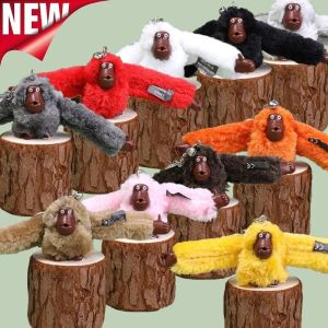 New Plush Monkey Keychain Gorilla Backpack Pendant Long Arm Animal Bag Pendants Key Ring Decoration Adult Child Birthday Gifts