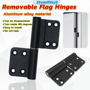 ItemMart Lift-Off Hinges Flag Hinges Black Door Hinge Removable Flag Hinges