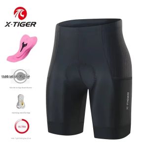 x-tiger | X-TIGER Quần Short Đạp Xe Nữ Bib Xe Đạp Đường Bộ Xe Đạp Leo Núi Nhanh Khô Phản Quang Thường Ngày Athleisure Polyester Lycra Quần