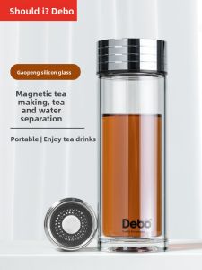 DEBO | Tea Infuser Glass Cup with Separation Function 350ml