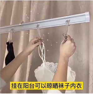 10PCS Hook 201 Stainless Steel Clip Drying Socks Hanger Hook Heavy Duty Clip Wire Clothespins Laundry Chip