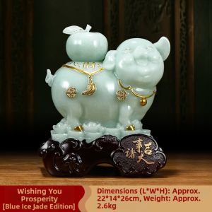 JUSHANYUAN | Cute Prosperity Pig Statue Home Decor