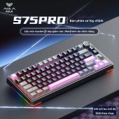 AULA S75PRO Bàn phím cơ 75 phím 3 chế độ có dây không dây Bluetooth RGB ánh sáng nhiều màu cho game thủ và làm việc