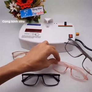 Gọng kính mắt vuông đeo đi đường chống bụi thay mắt cận chất liệu nhựa dẻo thời trang nữ