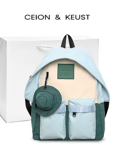 ลำลอง กระเป๋าเป้สะพายหลังความจุขนาดใหญ่ นักเรียน ใบ กระเป๋าเดินทางเพื่อการพักผ่อนแบบบล็อกสี ทันสมัย ใบ กระเป๋าสะพายไหล่สำหรับวัยรุ่น นุ่ม ใบ กระเป๋าหิ้ว หวาน ใบ สไตล์วิทยาลัย