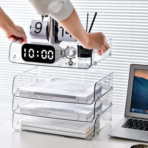 Stackable Clear File Storage Box
