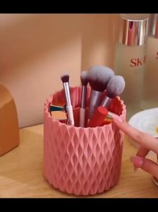 Hộp Đựng Cọ Trang Điểm Đựng Bút Thiết Kế 5 Ngăn Có Đế Xoay 360 Độ-NIEVE