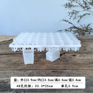 Mini Thumb Pot Tray 48 Holes Special for Inner Diameter 3.5-3.7cm Succulent Pots Gardening Accessories Flower Delivery