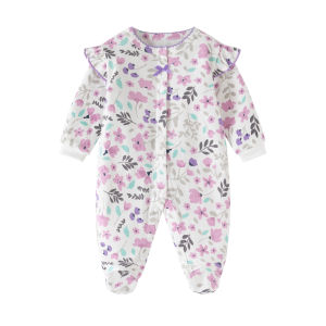 Prince Danton | Cute Floral Princess Style Long Sleeve Baby Onesie