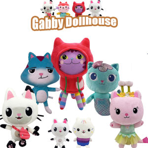 Hot Gabby Dollhouse Plush Toy & Mercat Cartoon Stuffed Animals: Kids Birthday Gifts