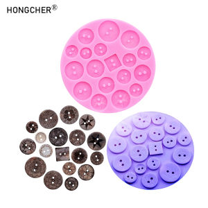 Simulation button flower rose chrysanthemum shape silicone mold DIY resin jewelry accessories drip molds Chocolate Cake Dessert