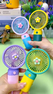 Mini Fan USB Rechargeable - Portable Handheld & Desktop Personal Cooling Fan for Summer Travel Outdoor Home Office
