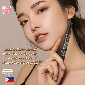 【Local Delivery】Lameila 4 Fork Micro-carved Water Pattern Eyebrow Pencil Four Split Waterproof Sweat-proof Durable Not Easy To Decolorization Thrush Students Makeup Tools