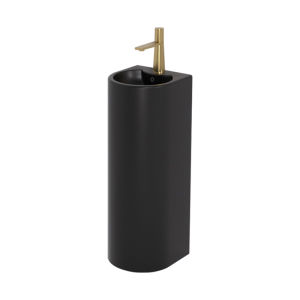 KALNEND Vertical Ceramic Wash Basin Integrated Column Basin for Balcony Single Hole Faucet Opening Chinese Mainland Origin