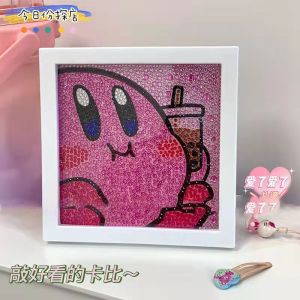 DIY 5D Diamond Painting Lukisan Karakter Dengan Frame Bundar Tassel