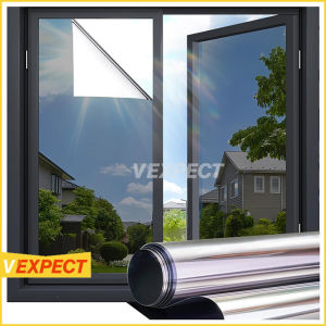Thickened One Way Window Privacy Film Window Tint Film for Home Mirror Reflective Sun Blocking Heat Control Anti Glare UV