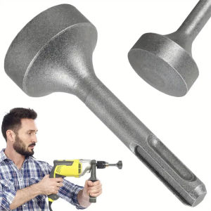 85mm Ground Rod Driver Heavy Duty - Forged Steel Drill Bit Hammer Attachment For Grounding Rods Fence Installation Wear Bits