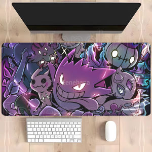 Potdemiel | PTCG gengar Gaming Playmat Anime Keyboard Pokemon Eevee Mousepad Gamer Mouse Pad Laptop HD Printing PC Cabinet Rug XXL Desk Mat
