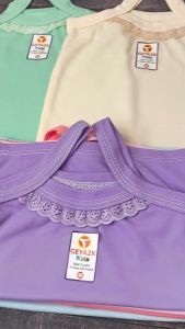 6 Pcs Tangtop Renda Anak Cewek Singlet Tanktop Anak Perempuan Katun Khusus Warna TADIRA Store