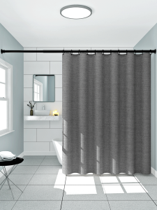 Bathroom Thickening Waterproof Curtain Bathroom Shower Curtain Suit Punch-Free Heattech Shower Curtain Mildew-Proof Partition Curtain Curtain