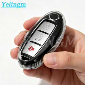 Transparent TPU Shell Fob Car Remote Key Case Cover for Nissan Qashqai Juke J10 J11 X-Trail T32 T31 Kicks Tiida Pathfinder Note