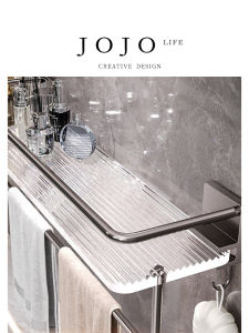 Acrylic Bathroom Storage Rack Toilet Organizer No Drilling Required Bath Shelf Bathroom Accessories Kitchen Storage Rack