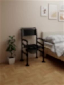 Toilet Bowl Chair  Commode Chair Elderly Toilet Chair Foldable  Women Non-Slip Household Portable Mobile Stool
