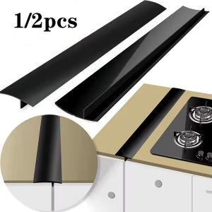 Stove Counter Gap Cover T-shaped Sealing Strip Kitchen Silicone Heat Resistant Mat Gas Stove Protector Slit Oil Dust Seal Cover