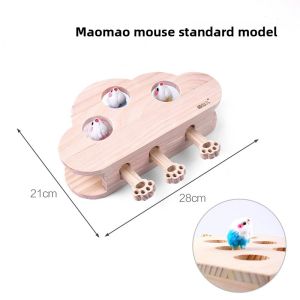Cat Toy Whac-a-Mole Automatic Self-Hi Relieving Stuffy Funny Cat Intelligence Little Mouse Grinding Claw Play by Yourself All Products Pet