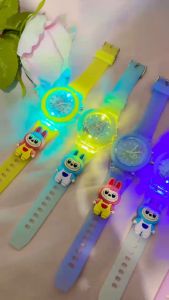 Jam Tangan Anak Anak Lucu Terbaru Disertai Lampu Berkedip Dial Monster Labubu Trendy