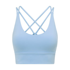 LornaJane Womens Sportswear Yoga Sports Bra Top Vest V-Neck Lotus Beautiful Back Fitness Yoga Clothes Low Impact Support