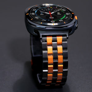 Luxury Metal Strap For Samsung Galaxy Watch Ultra 47mm Stianless Steel Bracelet For Galaxy 7 Ultra 47mm No Gaps Fold Buckle Band