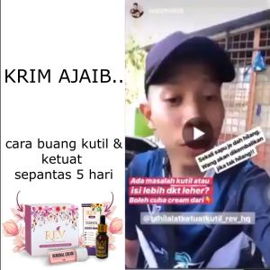 [100% ORIGINAL] REV REMOVAL CREAM UBAT KETUAT MENGHILANGKAN BIJI KOLESTROL TAHI LALAT