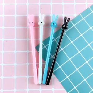 Zaman Now - Pena Bentuk Karakter Kepala Kelinci / Bolpen Karakter Bunny Lucu Unik / Pulpen Karakter Gel Imut / Pulpen Gel Pena