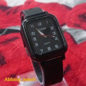 Terlariss//terbaru Jam tangan GC kotak wanita tali karet fashion