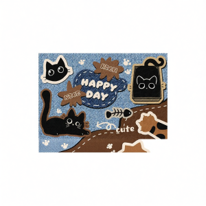 YUNHAOBUYI | Cartoon Scraper Mat Dirt-Resistant Entry Door Mat