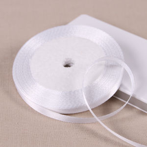 Hot Sale (25yard/roll) 0.6cm Peach Single Face Satin Ribbon Gift Packing Ribbons Belt Christmas Decorative Materials DIY Craft
