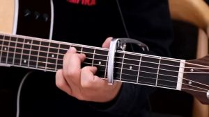 กีต้าร์โปร่ง กีตฆ่า กีตาร์ไฟฟ้า เบส รุ่น Capo Guitar Capo - PM Free Pick 1