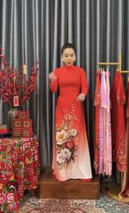 ÁO DÀI 5D CỔ TRÒN