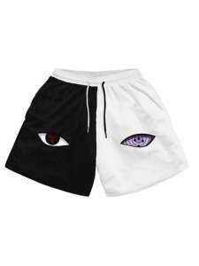 Bandai | Writing Wheel Eye Xiao Organization Sports Beach Shorts Family Match Breathable Loose Large Shorts Kids Casual Fashion Shorts