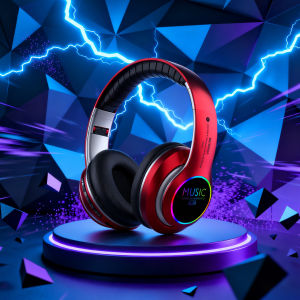 หูฟังไร้สายบลูทูธ 5.0 พร้อมไมโครโฟน หูฟังแบบครอบหู เสียงสเตอริโอ หูฟังสำหรับเล่นกีฬา สำนักงาน หูฟังแบบพับได้ สำหรับเล่นเกม