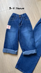Celana Jeans Anak Kids Denim Palazzo Girls Kulot Remaja Perempuan 6 - 14 tahun Highwaist